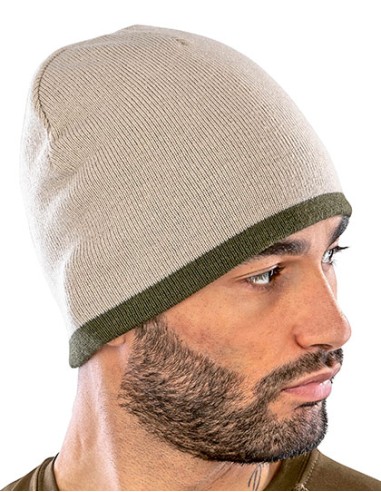 R-RC046X-Soft Feel Cuffless Reversible Beanie